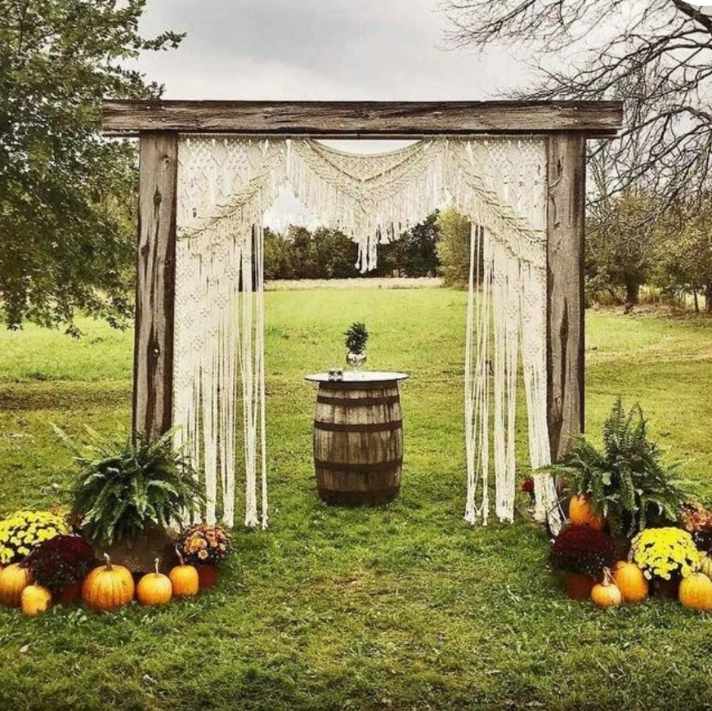 Macrame curtain handmade